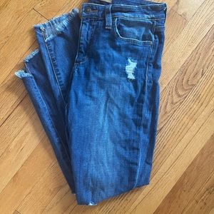 Deconstructed Skinny Ankle Fray Blue Joes Jeans size 29